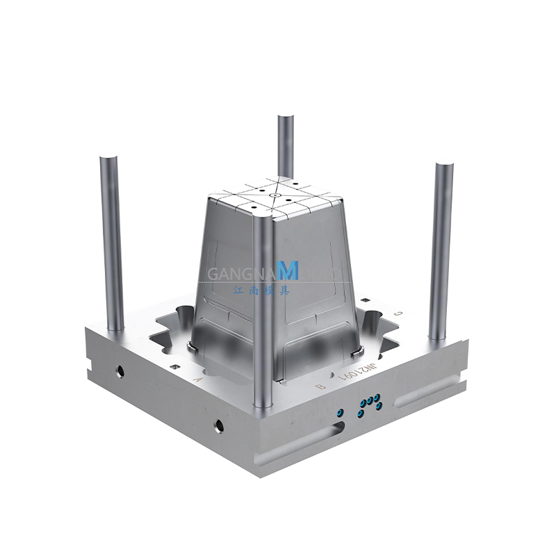JN-111家用方形塑料凳注塑模具
